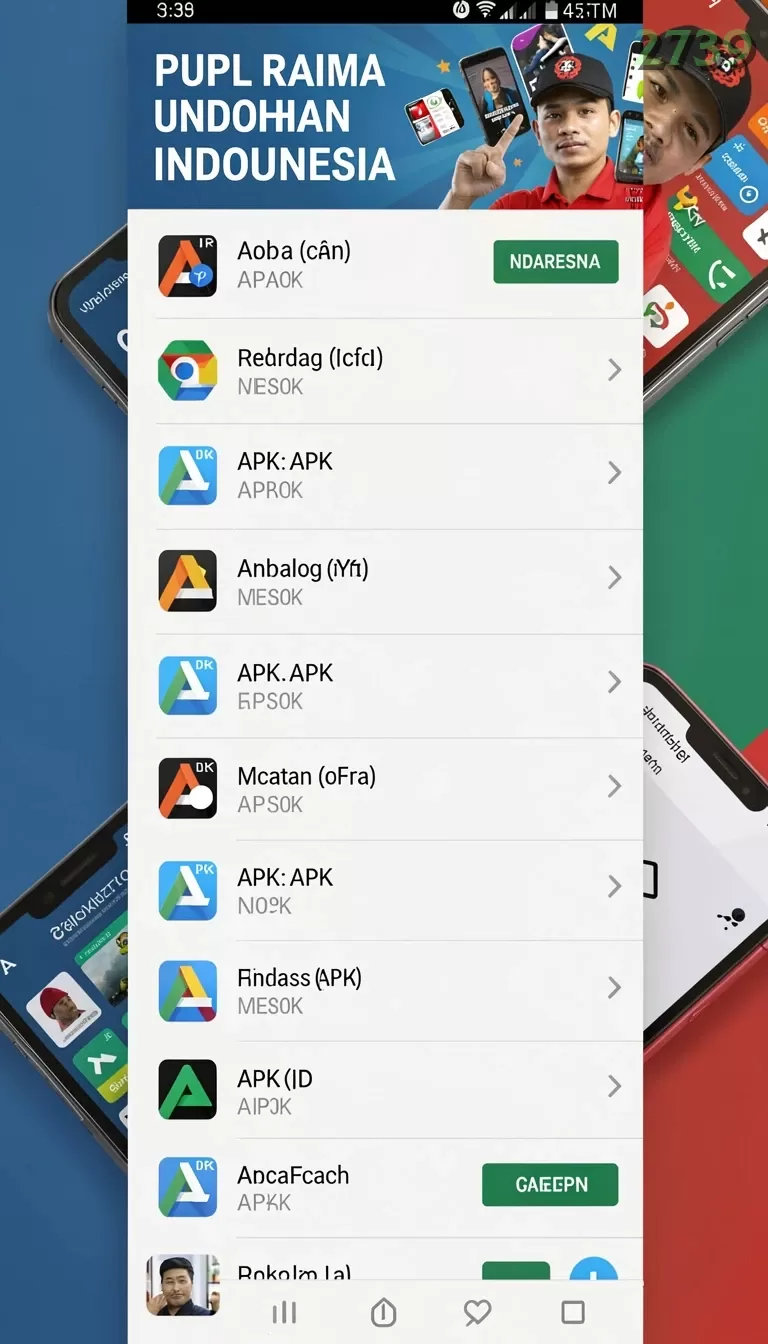 Cuplikan layar PRG007 — menu navigasi